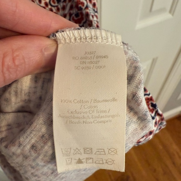 Boden Boho Lace Trim Floral Pattern Bishop Sleeve Dress, 6L - Picture 4 of 11